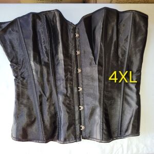 Black Corset Top 4XL Junior Fit